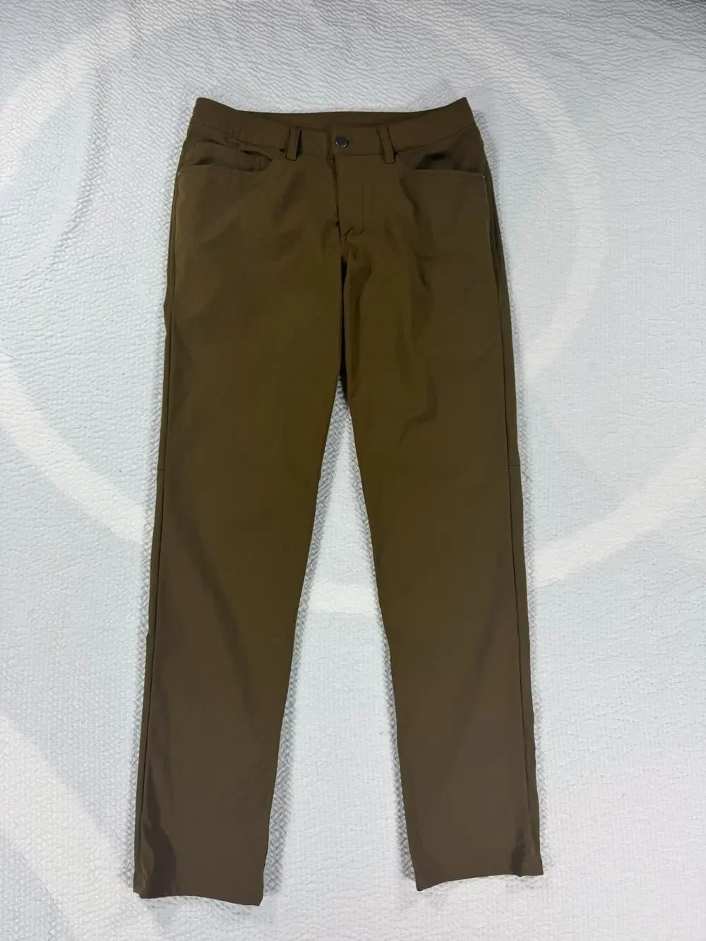 Lululemon Pants Mens 31x32 Brown Stretch Travel Golf Casual Performance Slim